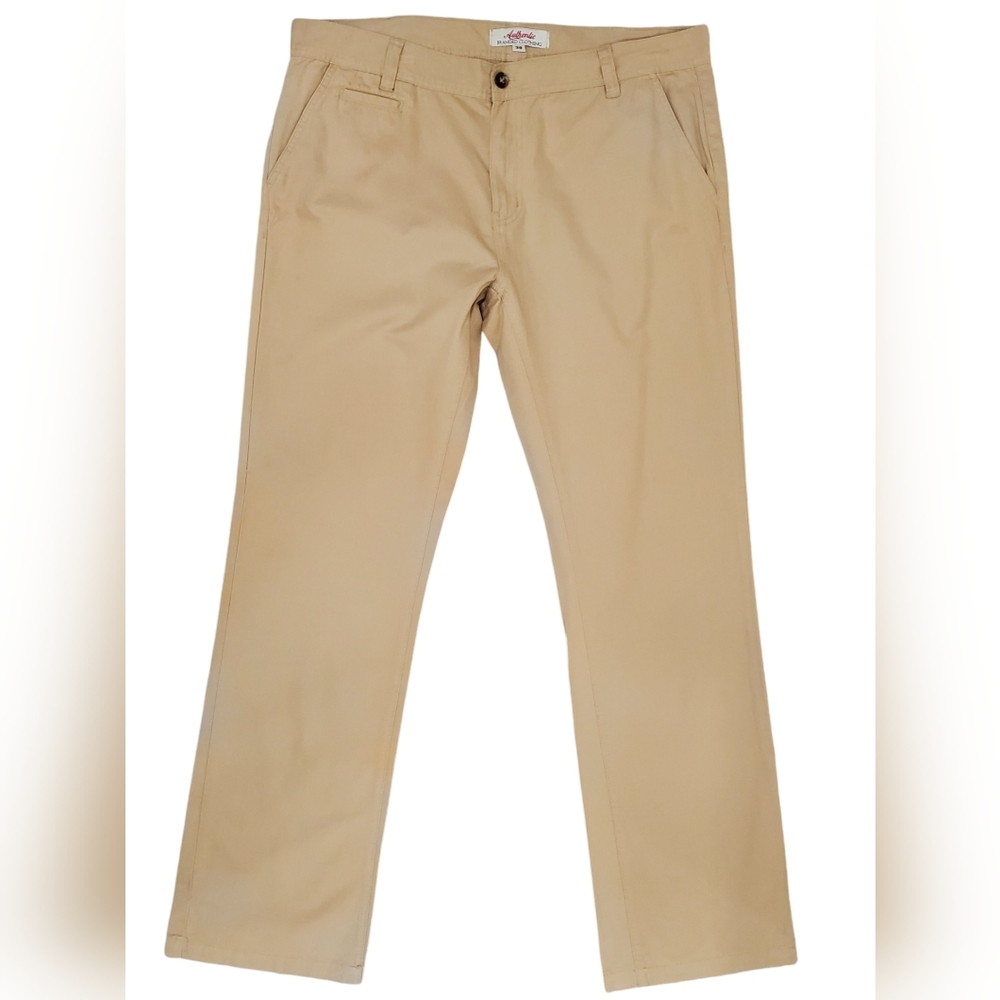Peacocks Authentic Branded Clothing Chino pants men's size 38×34 tan bootcut